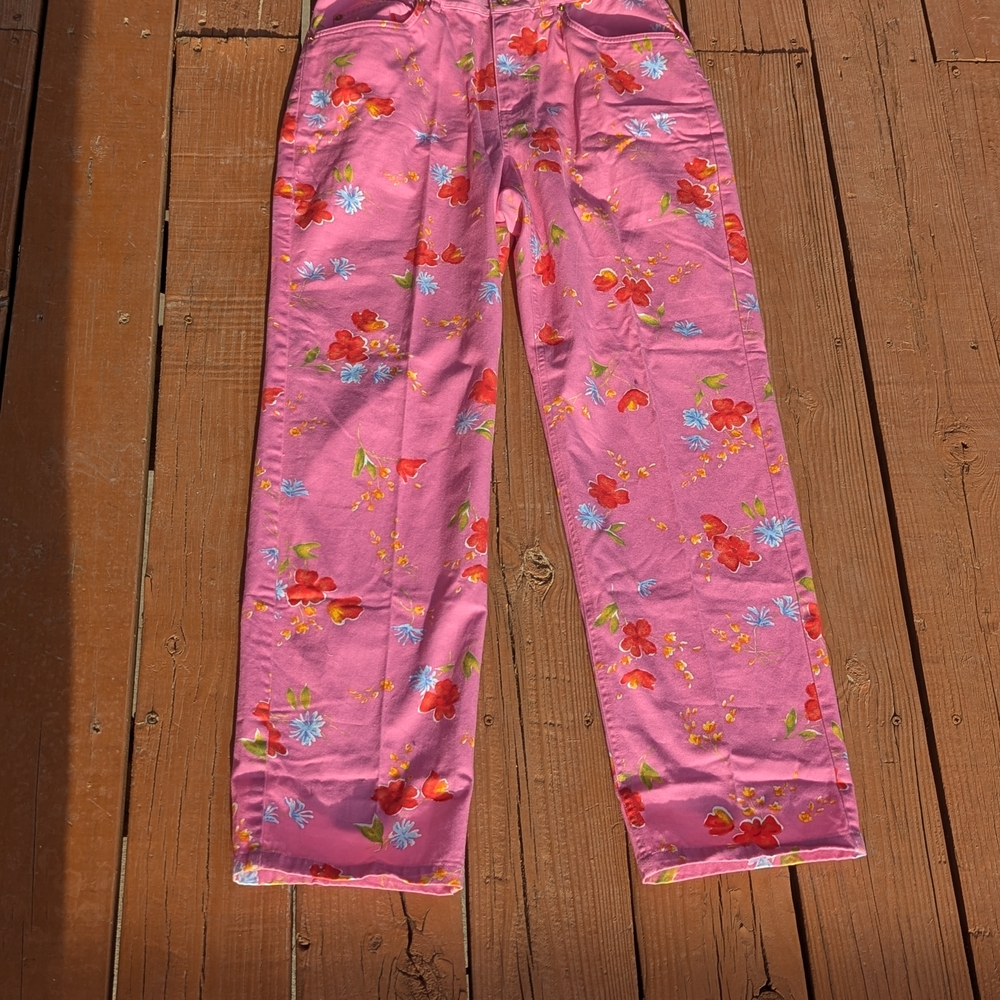 Floral Pink Pants